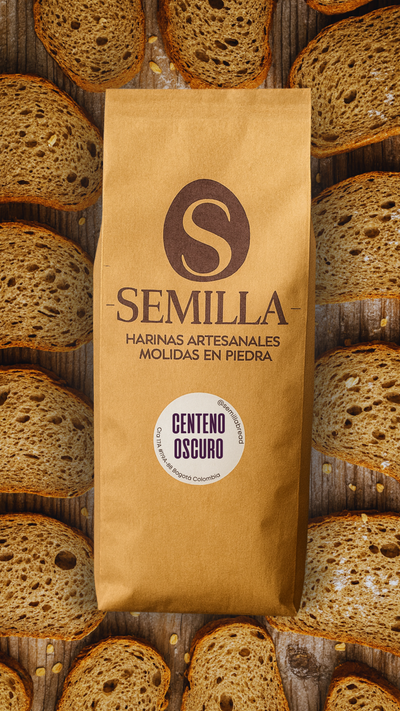 Harina de centeno oscuro