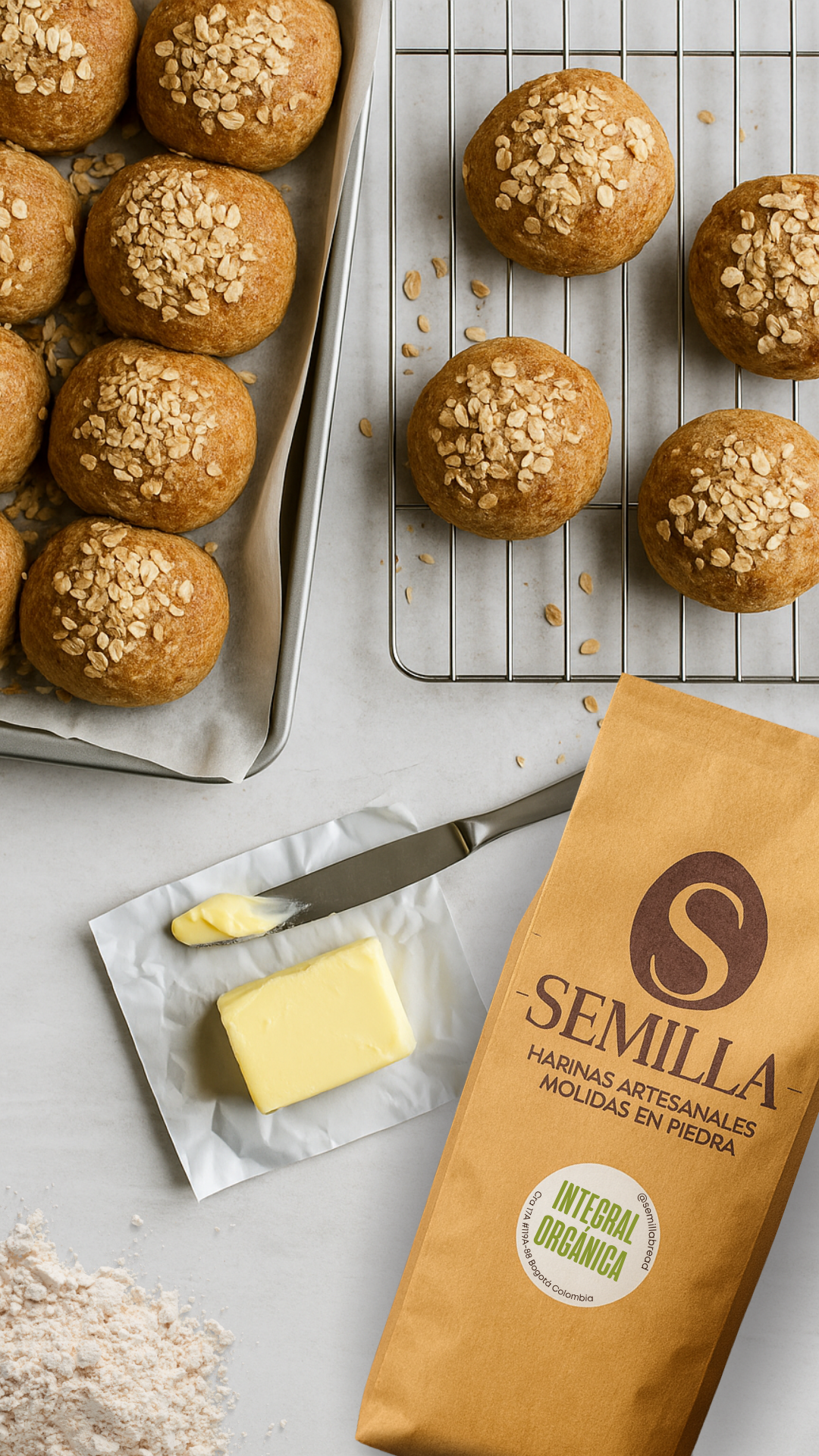 Harina integral orgánica