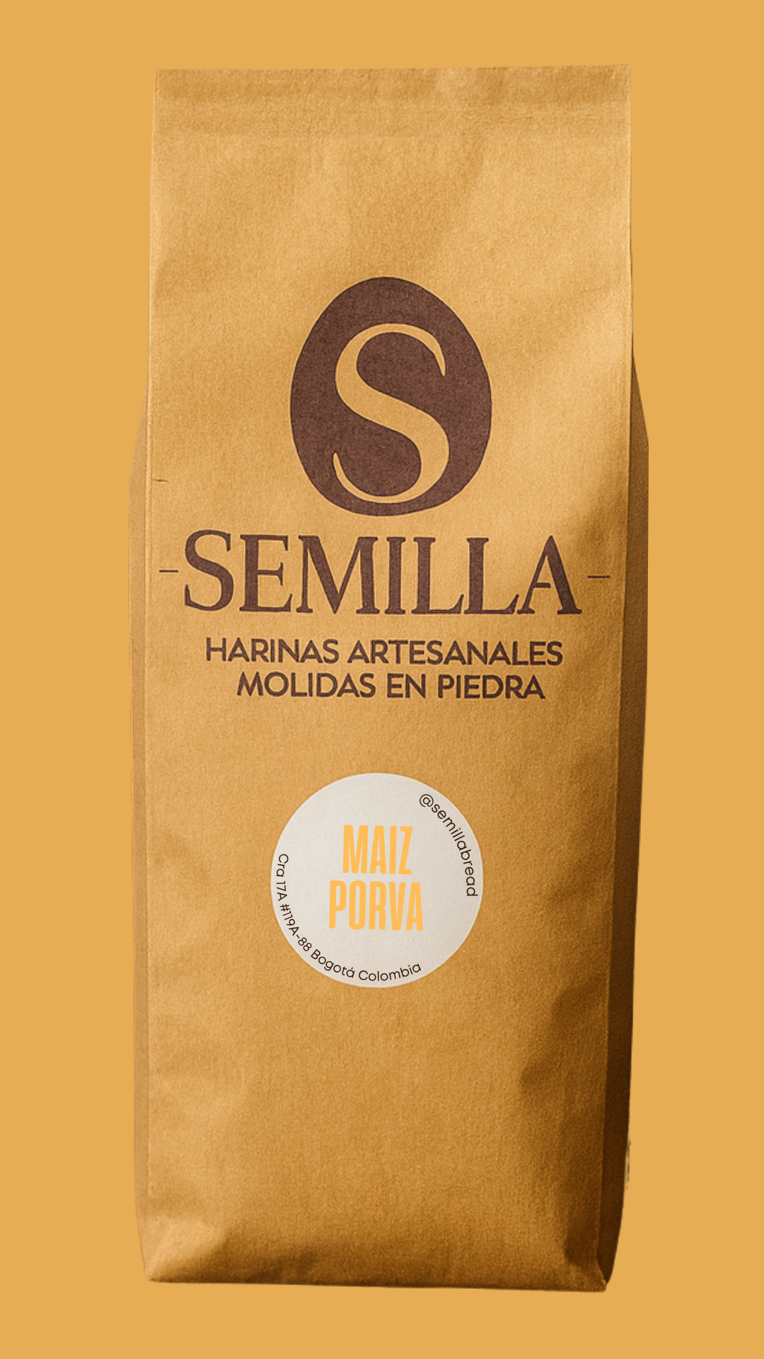 Harina de maíz crudo amarillo